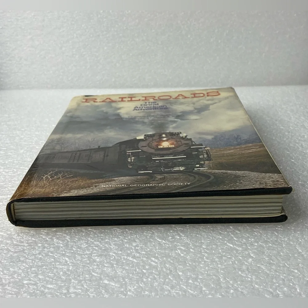 Vintage RAILROADS The Great American Adventure By Charlton Ogburn Hardcover 1977